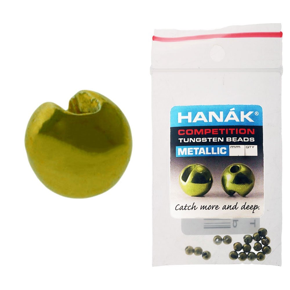 HANAK Competition METALLIC+ Tungsten Beads Olive