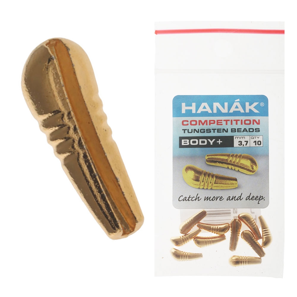 HANAK Competition BODY+ Tungsten Beads Gold 2.7mm Qty 10