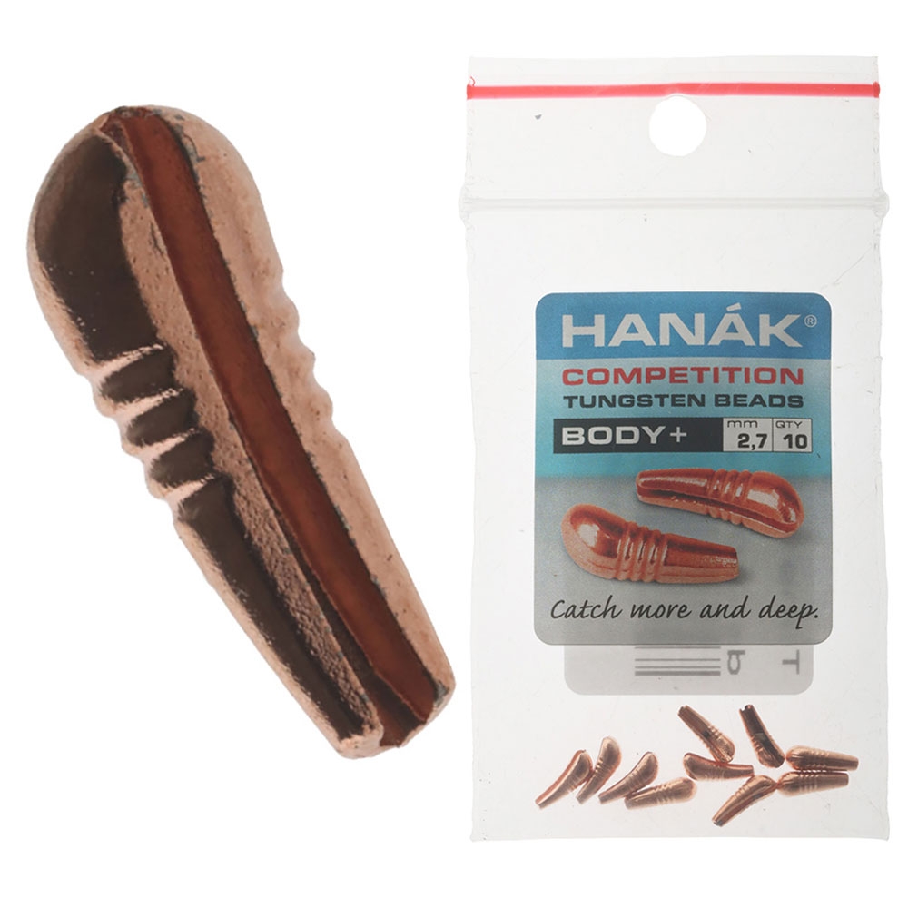 HANAK Competition BODY+ Tungsten Beads Copper 2.7mm Qty 10