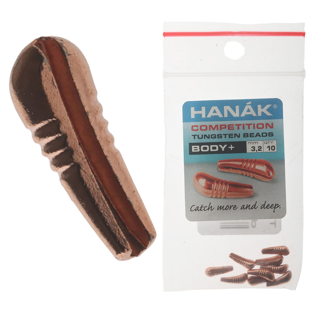 HANAK Competition BODY+ Tungsten Beads Copper 3.2mm Qty 10