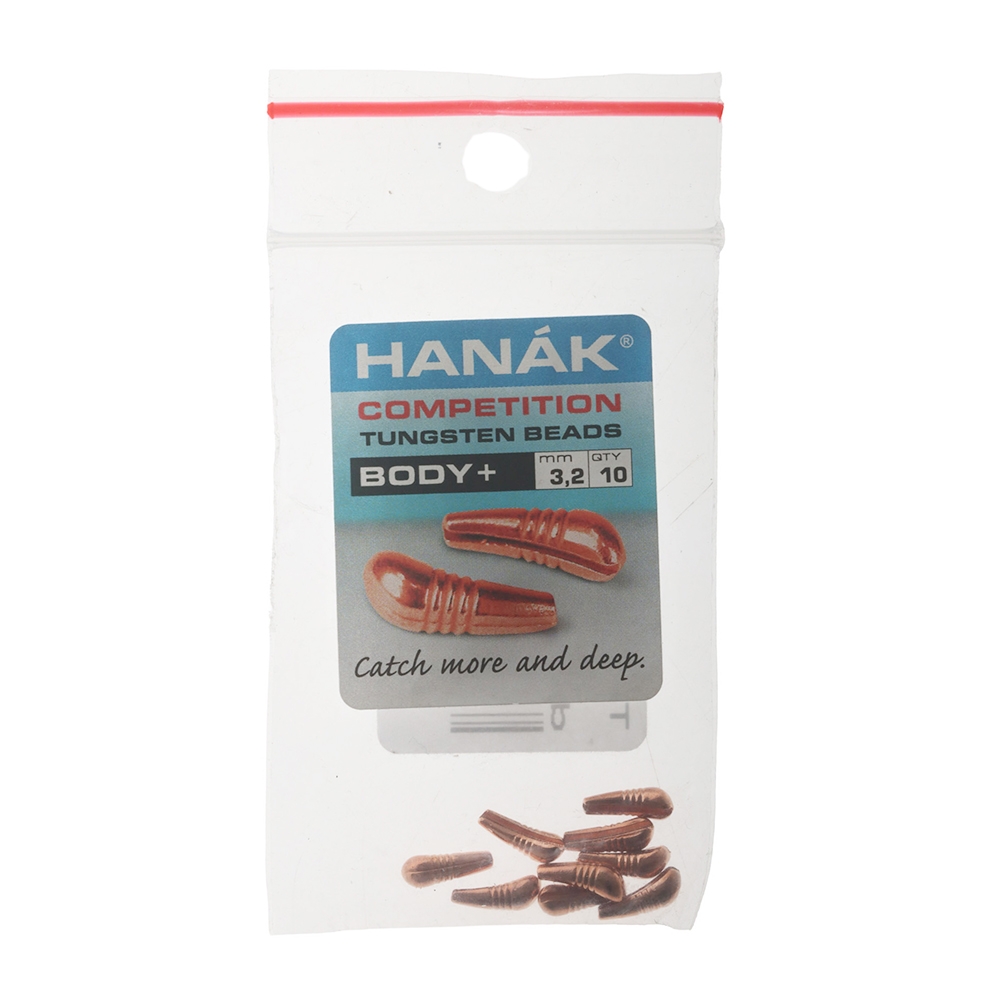 HANAK Competition BODY+ Tungsten Beads Copper 3.2mm Qty 10