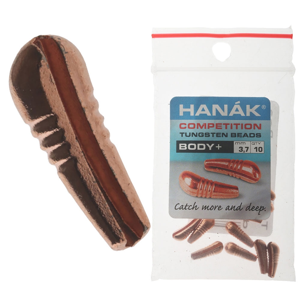 HANAK Competition BODY+ Tungsten Beads Copper 3.7mm Qty 10