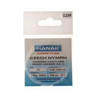 HANAK Competition Tapered Knotless Mono Czech Nymph Leader 4.5m Clear Thumbnail HANAK Competition Tapered Knotless Mono Czech Nymph Leader 4.5m Clear
