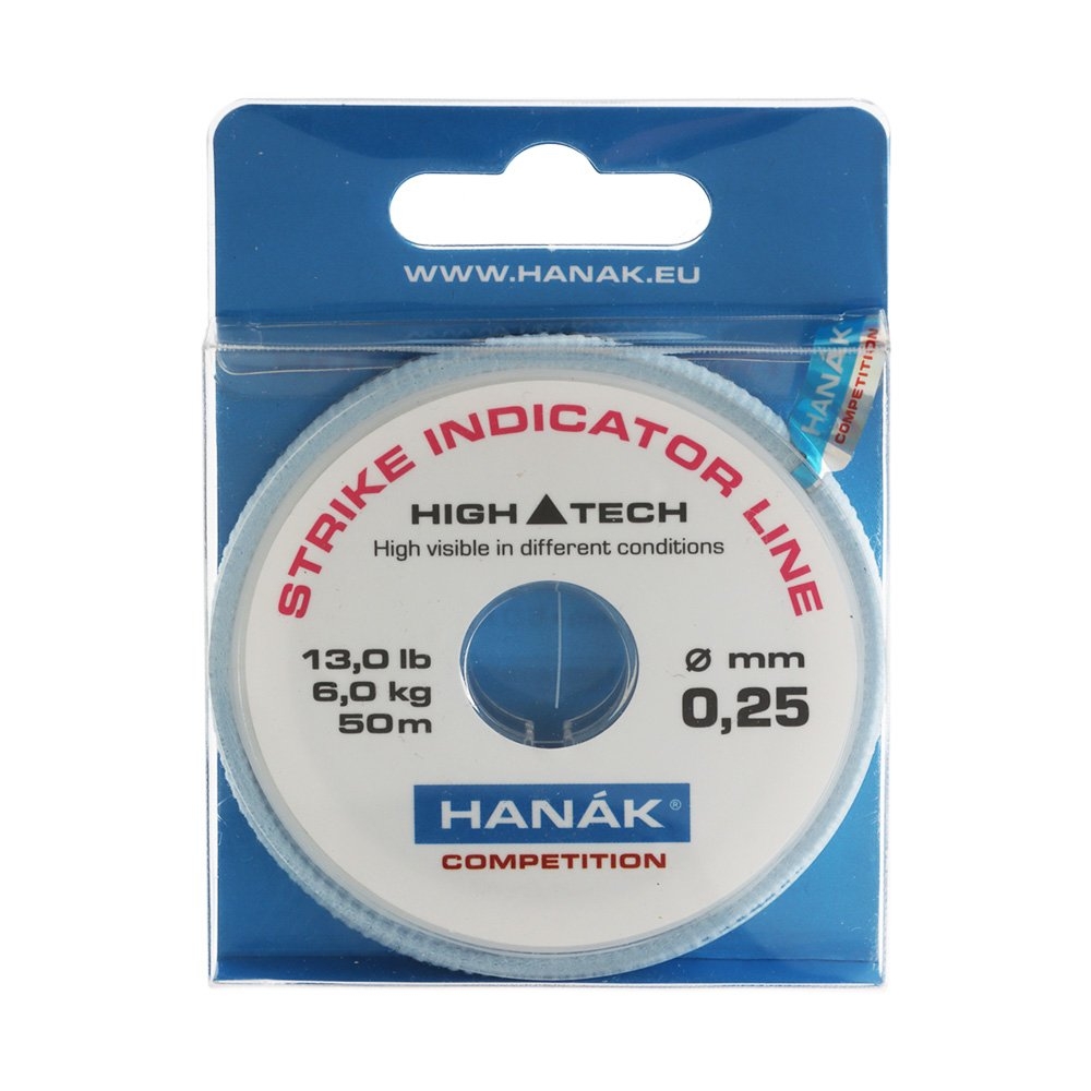 HANAK Competition New Strike Indicator Line 50m 6kg Fluoro White