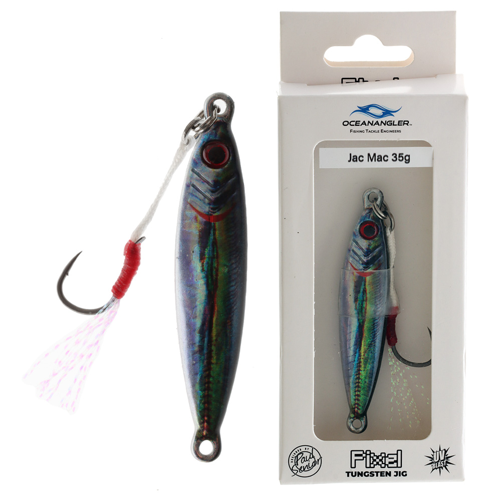 Ocean Angler Pixel Tungsten Flea Micro Jig with UV Blast 35g Jack Mac