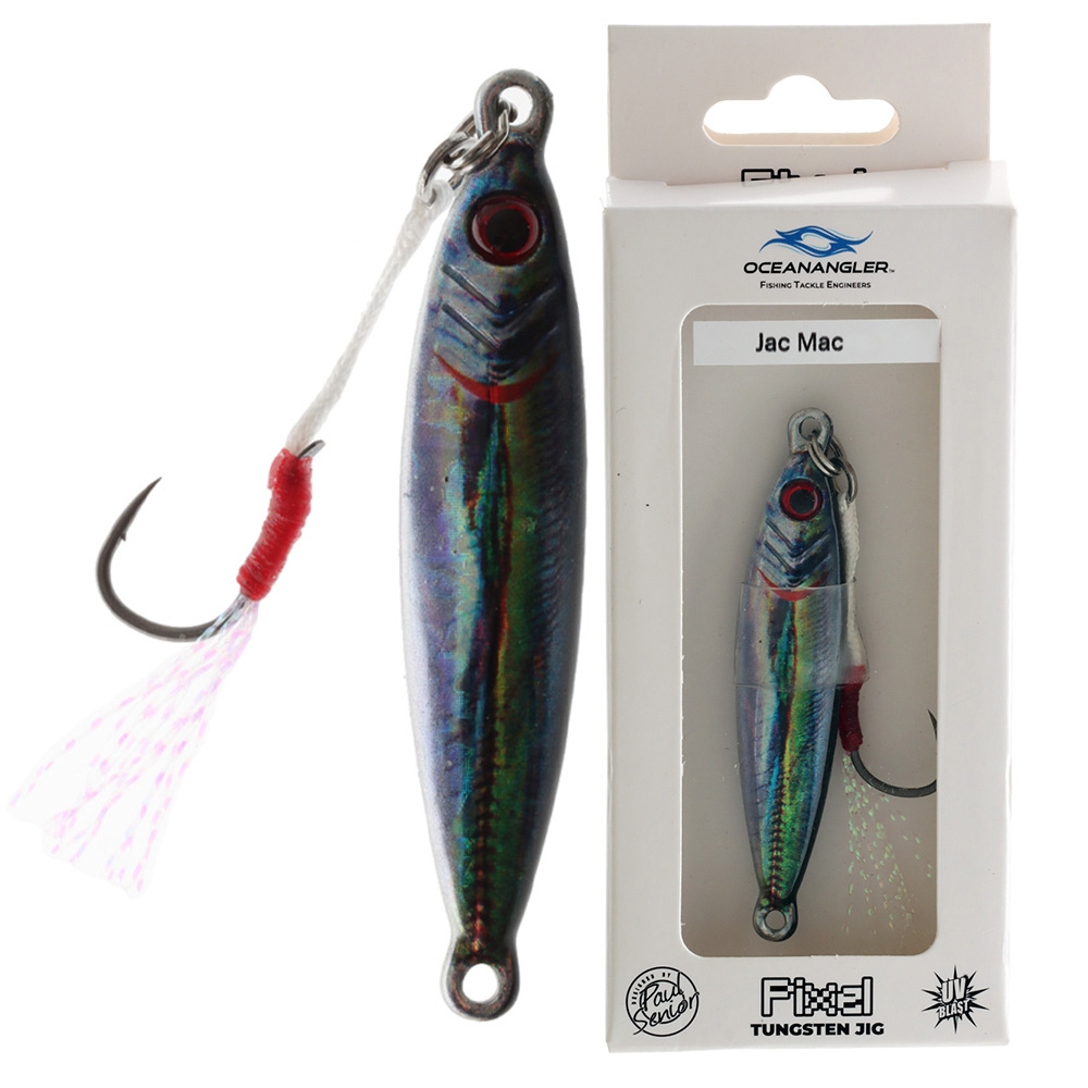 Ocean Angler Pixel Tungsten Flea Micro Jig with UV Blast 21g Jack Mac