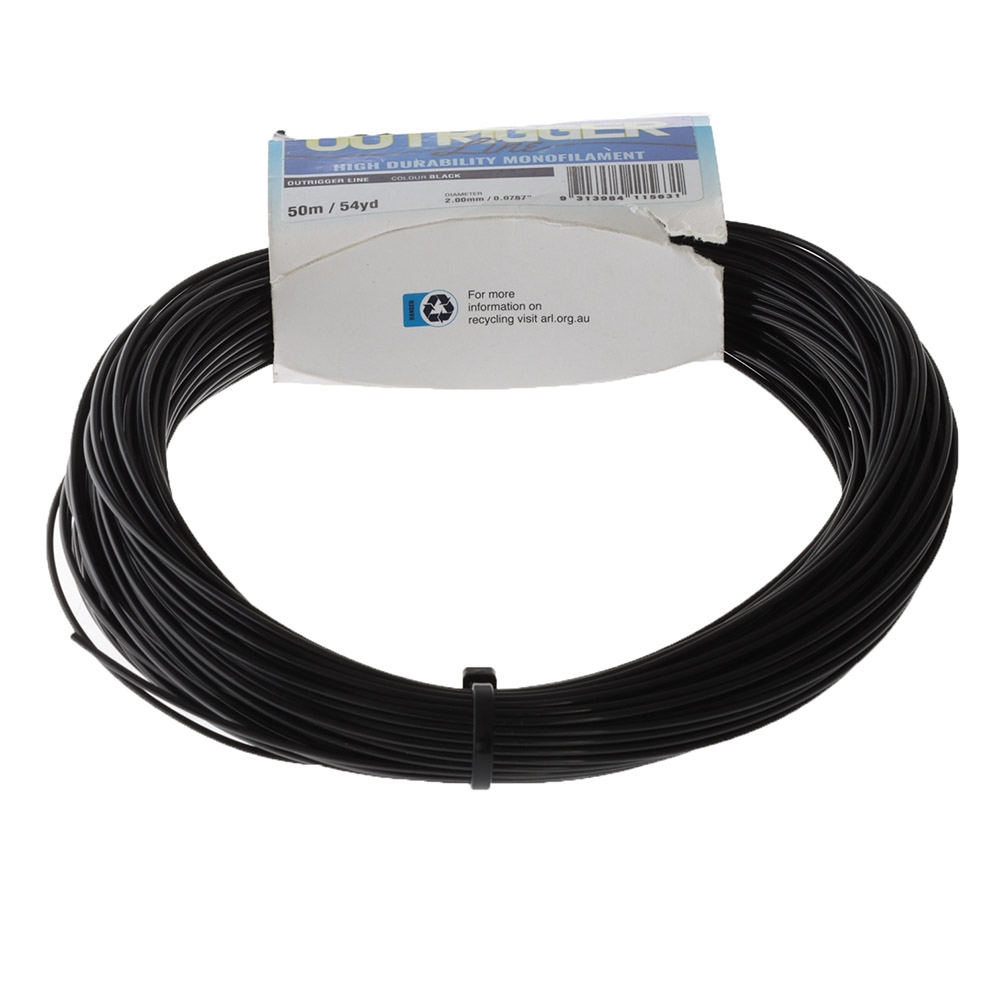 Platypus Outrigger Mono Line Black 50m 400lb