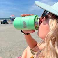 Toadfish Non-Tipping Can Coozie / Stubby Holder Green Thumbnail Toadfish Non-Tipping Can Coozie / Stubby Holder Green