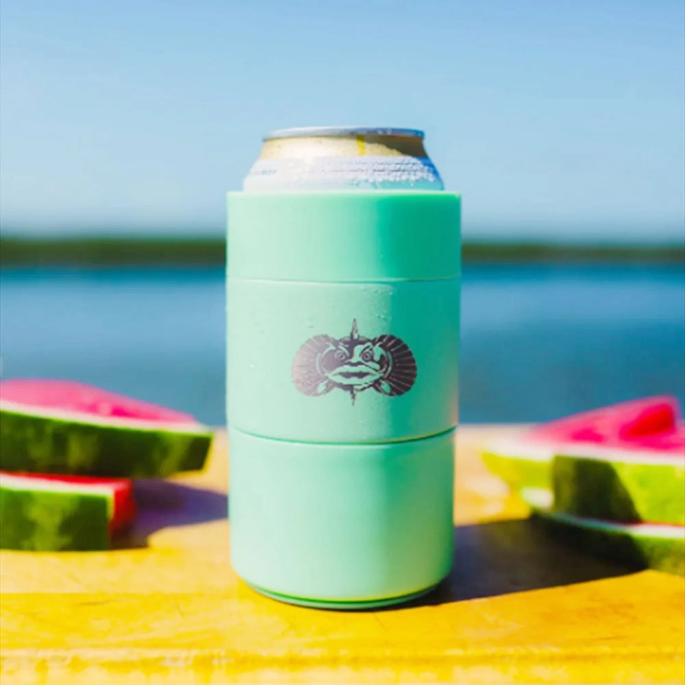 Toadfish Non-Tipping Can Coozie / Stubby Holder Green Toadfish Non-Tipping Can Coozie / Stubby Holder Green