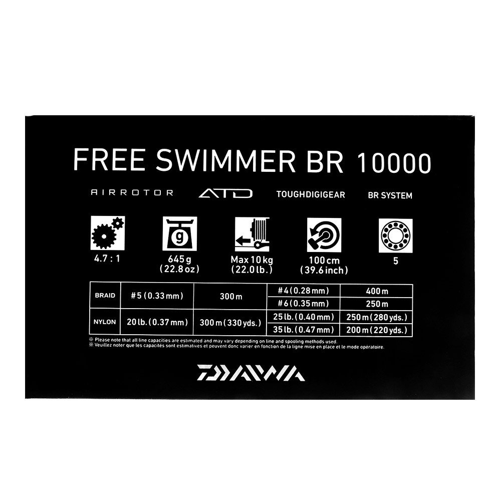 Daiwa Free Swimmer 10000 BR Eliminator II 962 Rock Spin Combo 9ft 6in 10-15kg 2pc