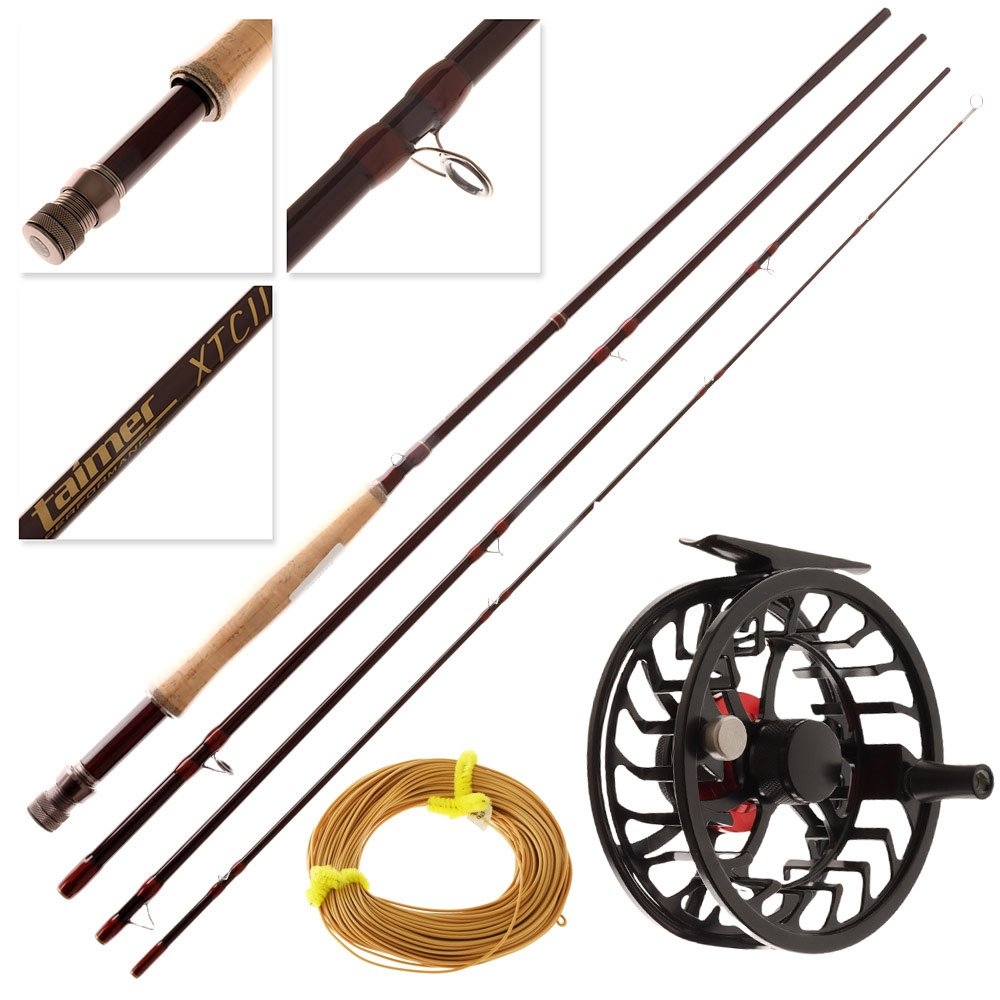 Taimer XTC2 Large Arbour Fly Combo 7/9 with Line 9ft 4pc WF8