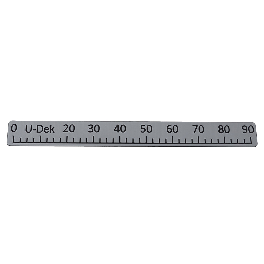 U-DEK Fish Ruler 90cm Winter Grey/Black
