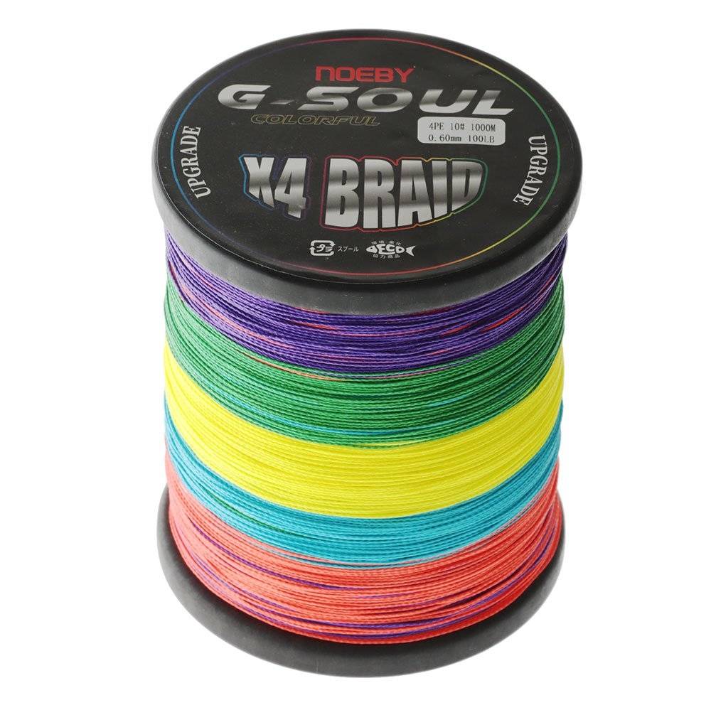 NOEBY Leisure X4 PE Braid Multi-Colour 1000m 100lb