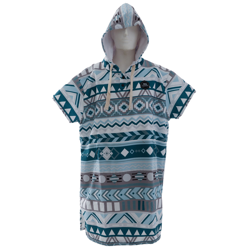 Aropec Quick Dry Poncho Terry Cotton Blue