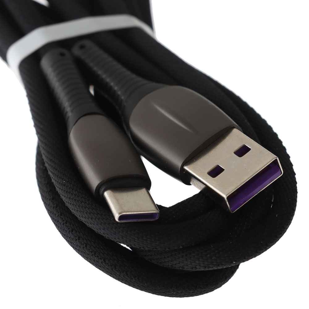 Heavy Duty Zinc Alloy Phone Charger Data Cable 2m Type C