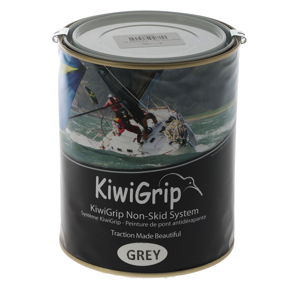 KiwiGrip Non Slip Deck Paint 1L Soft Grey