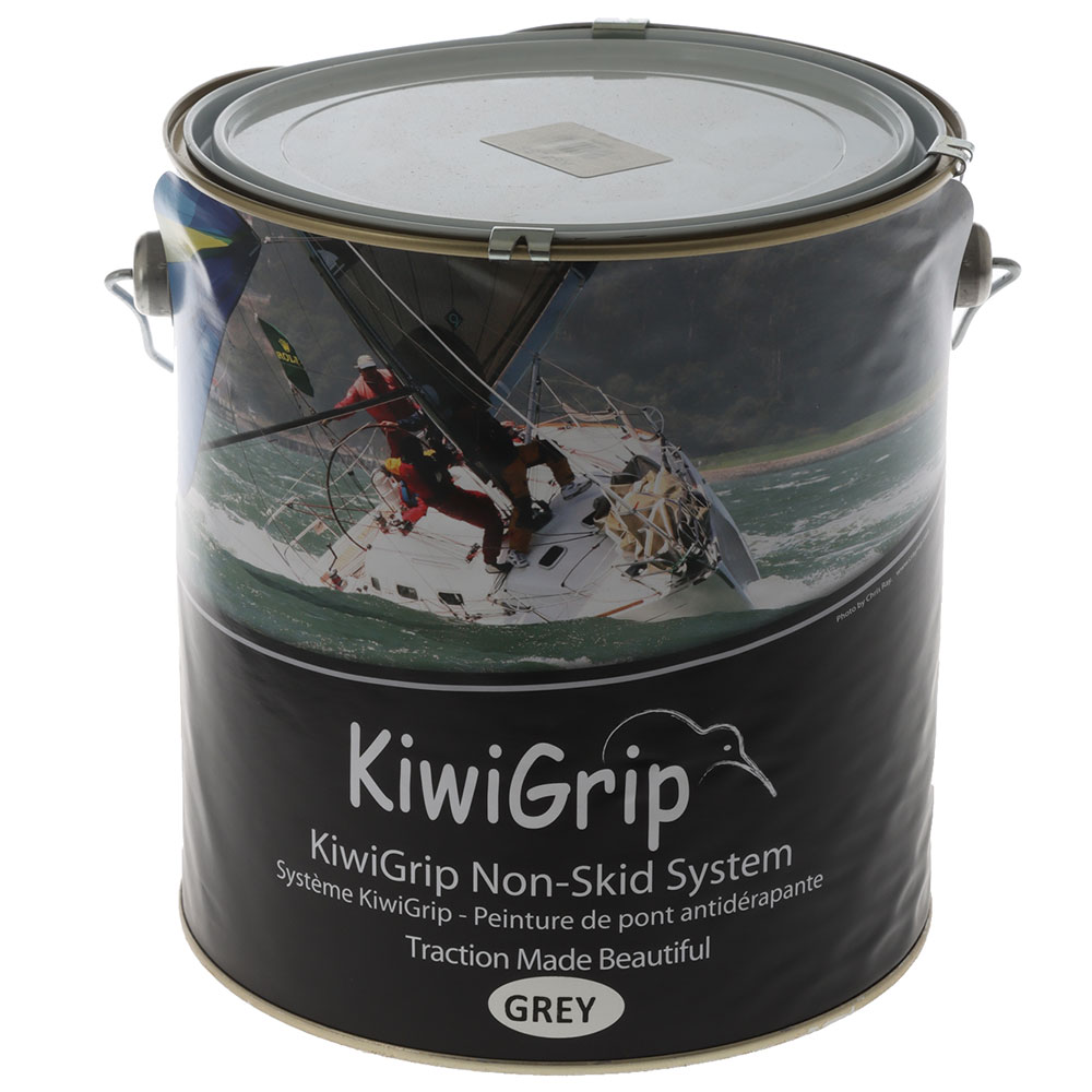 KiwiGrip Non Slip Deck Paint 4L Soft Grey