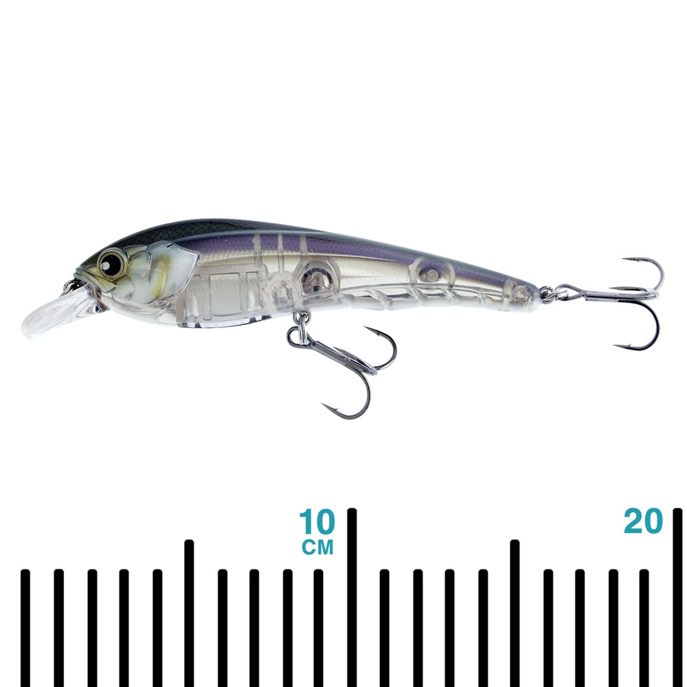 Strike Pro T-Railer Diving Bibbed Lure with Scent 150mm 58g Ghost