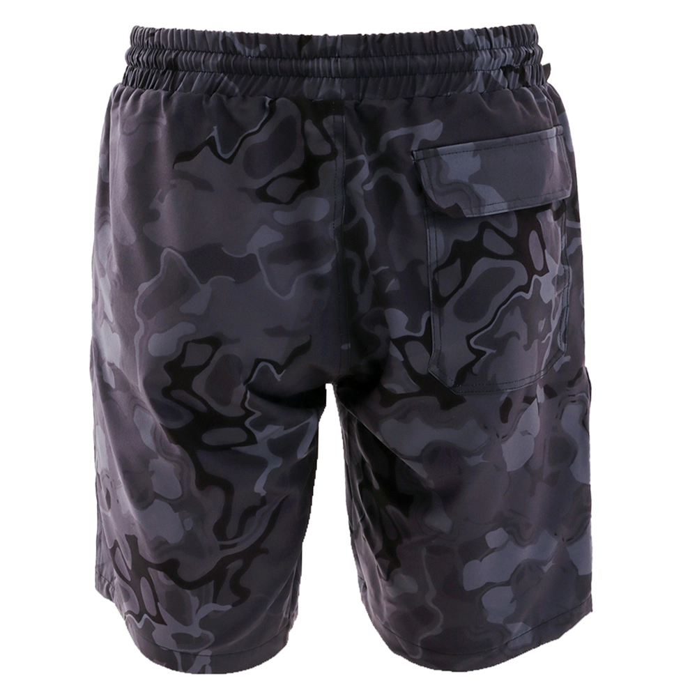 Black Shag Quick-Dry Stretch Mens Board Shorts Black Camo 34in Black Shag Quick-Dry Stretch Mens Board Shorts Black Camo 34in