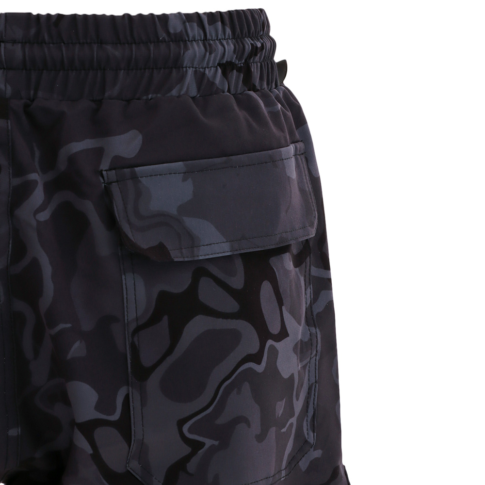Black Shag Quick-Dry Stretch Mens Board Shorts Black Camo 38in