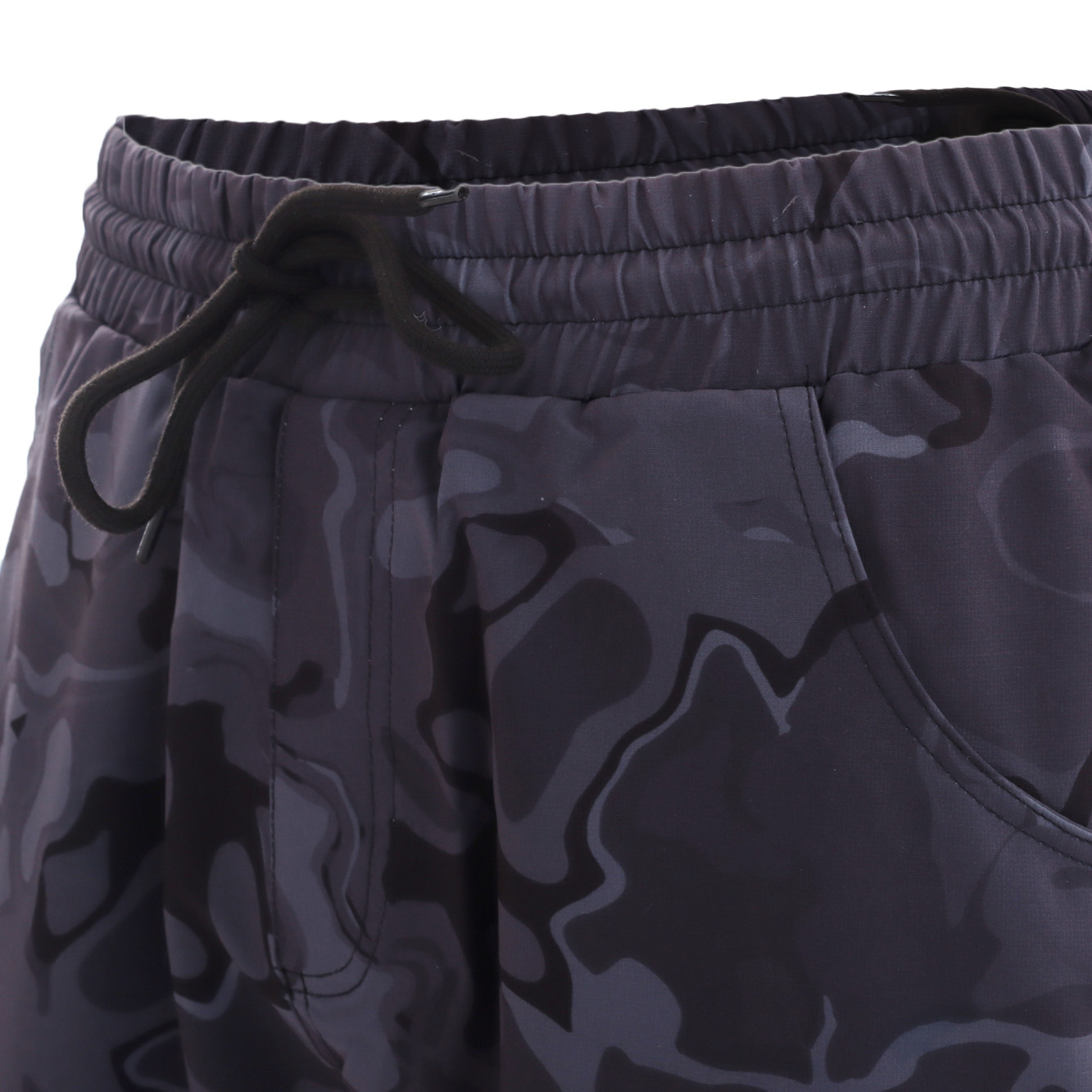 Black Shag Quick-Dry Stretch Mens Board Shorts Black Camo 36in