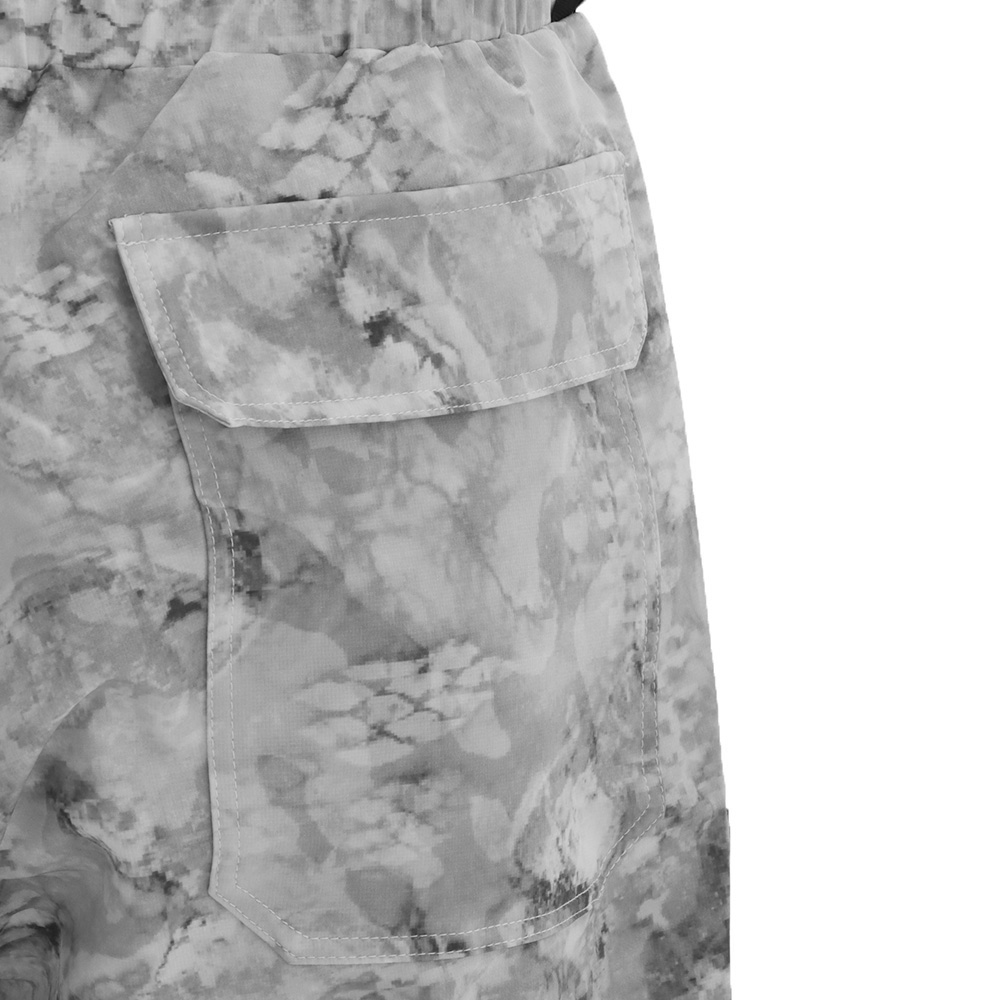 Black Shag Quick-Dry Stretch Mens Board Shorts Grey Camo 32in