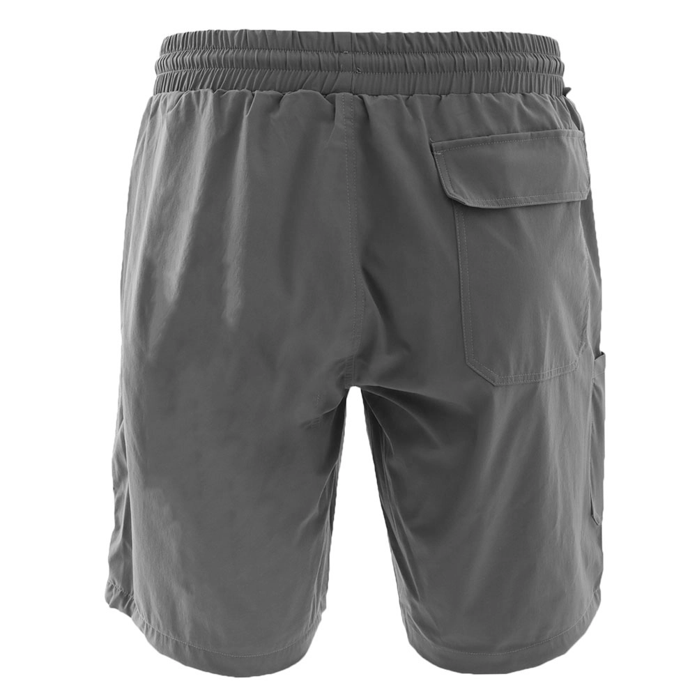 Black Shag Quick-Dry Stretch Mens Board Shorts Dark Grey 30in Black Shag Quick-Dry Stretch Mens Board Shorts Dark Grey 30in