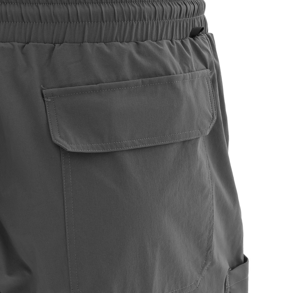 Black Shag Quick-Dry Stretch Mens Board Shorts Dark Grey 34in