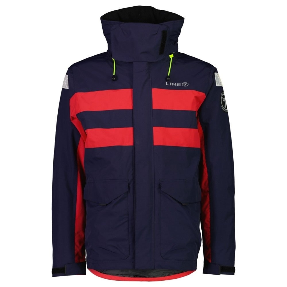 Line 7 Ocean Wave15 Waterproof Mens Jacket Navy/Red