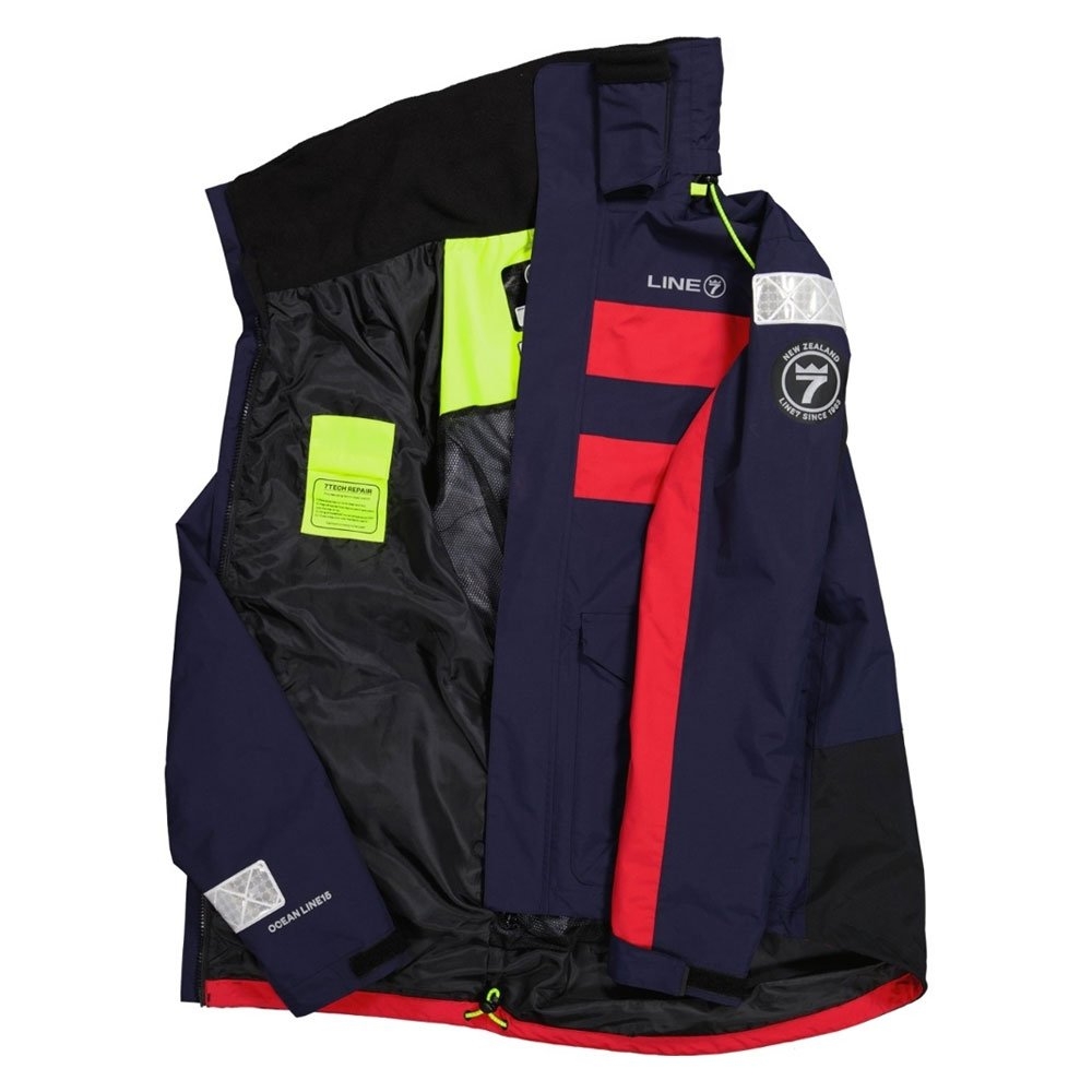 Line 7 Ocean Wave15 Waterproof Mens Jacket Navy/Red