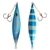 Black Magic Flipper Slow Pitch Jig 200g Blue/Lumo Stripe