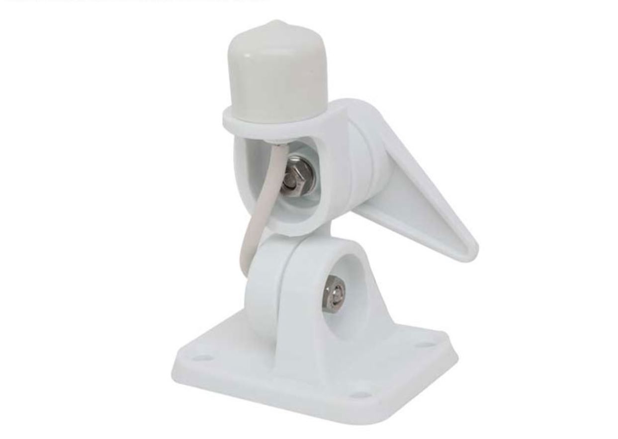 Pacific Aerials SeaMaster Pro Fold Down AM/FM Antenna Mount with Cable White