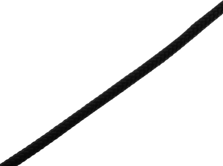 Donaghys Yachtmaster Brights Yacht Braid Rope - Per Metre 6mm Black