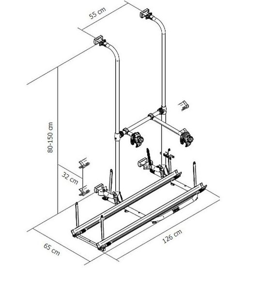 Thule Sport G2 2-Bike Rack for Double Door Vans