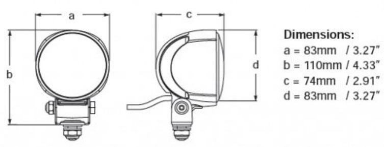 Hella Marine Module 70 LED Gen 3 Deck Floodlight Black 800lm