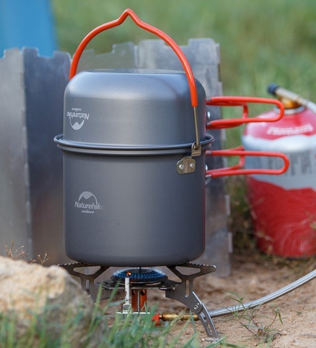 Naturehike 4-Piece Camp Cooking Set Carbon