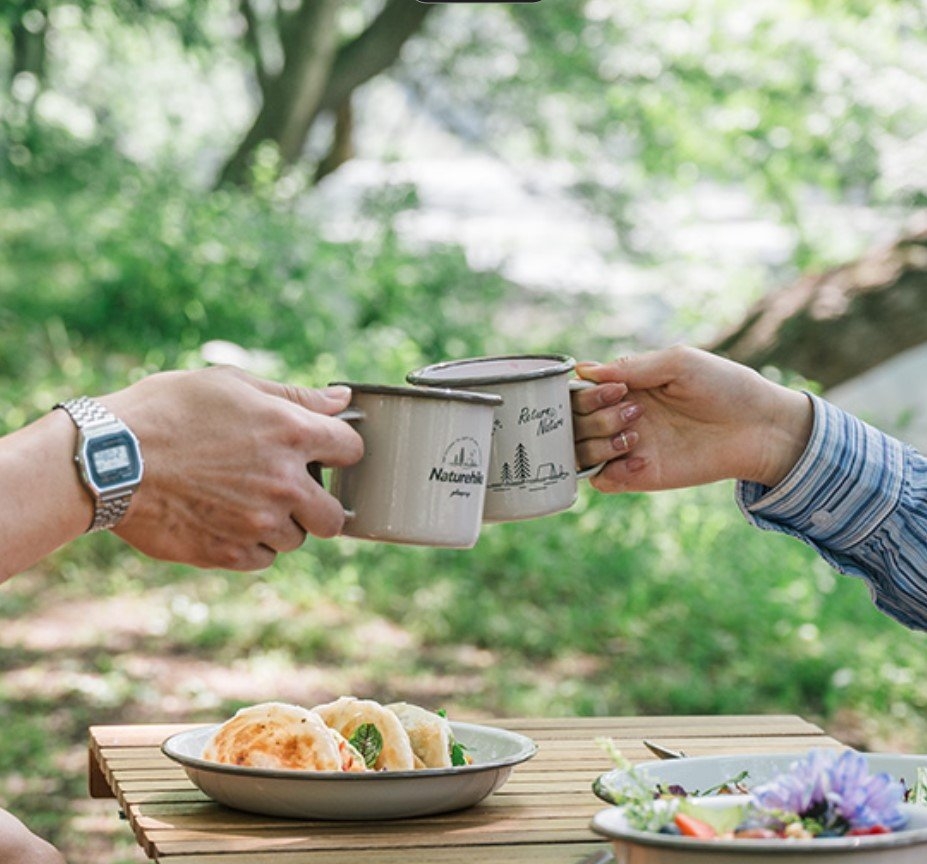 Naturehike Enamel Mug 95mm Khaki Qty 1