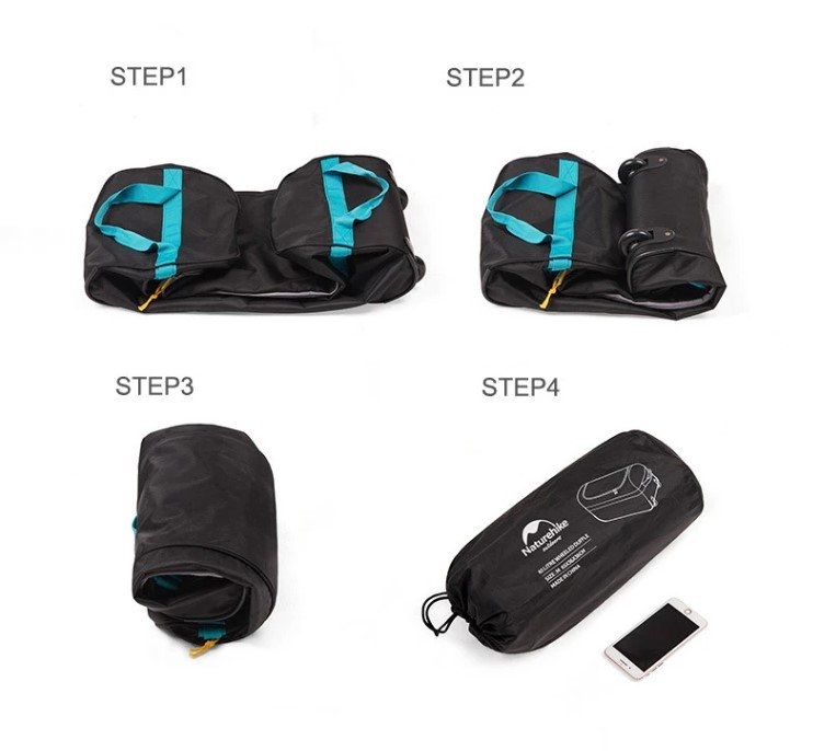Naturehike Folding Rolling Luggage / Duffel Bag 110L