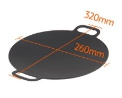 Naturehike Cast Iron Griddle / Hot Plate Round 32 x 26cm