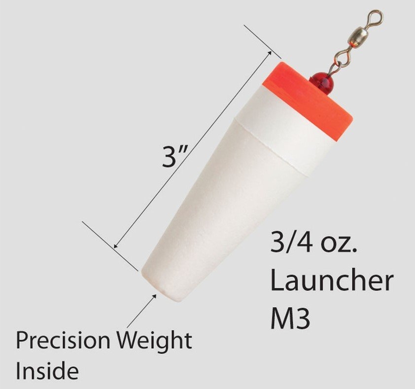 Flex Coat Launcher Long Distance Casting Float 3in 3/4oz