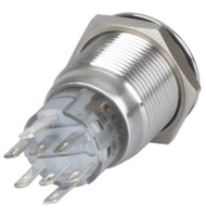 Stainless IP67 LED Switch 19mm Green Thumbnail Stainless IP67 LED Switch 19mm Green
