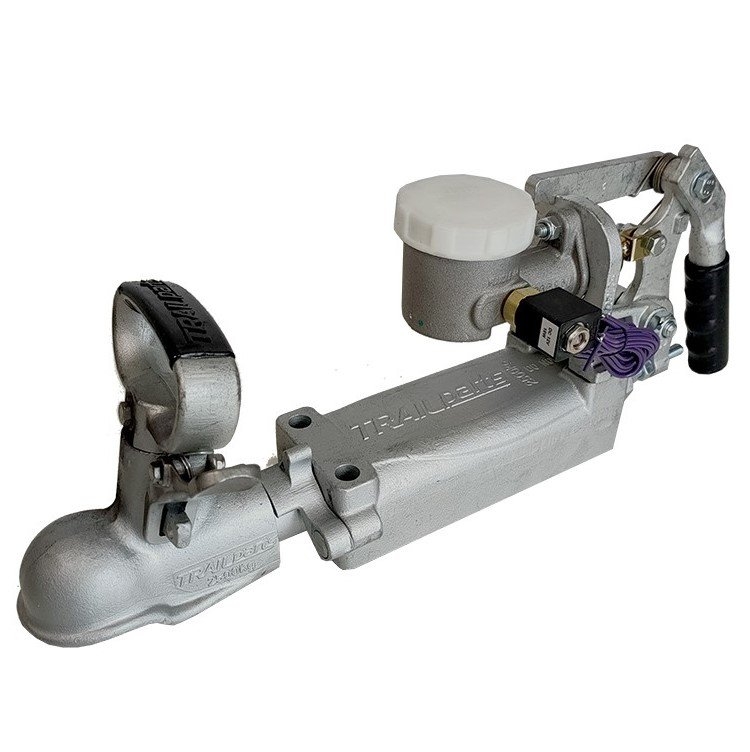 Trailparts Braked Hydraulic 50mm Override Coupling - 2500kg 3/4in Folding Handle Autoback
