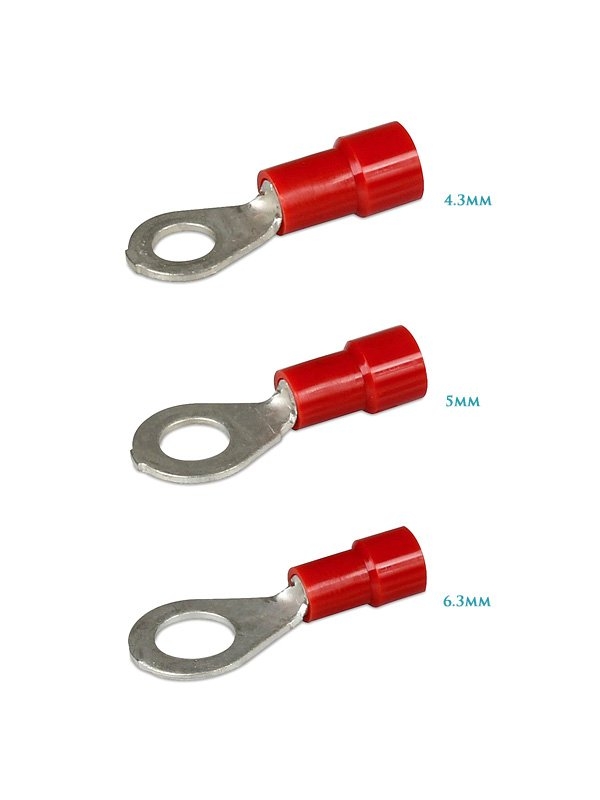 Hella Marine Eye Crimp Terminal Red for 2.5-3mm Cables
