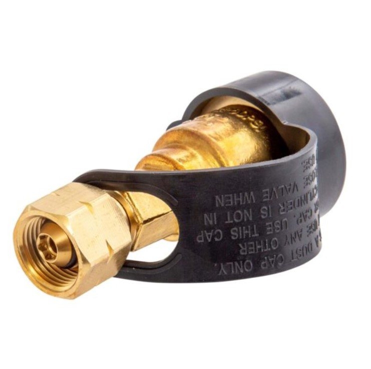 Gasmate Camping Valve to BBQ Valve Adaptor 3/8in BSPP-LH to LCC27