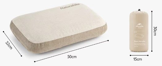 Naturehike Memory Foam Pillow Grey