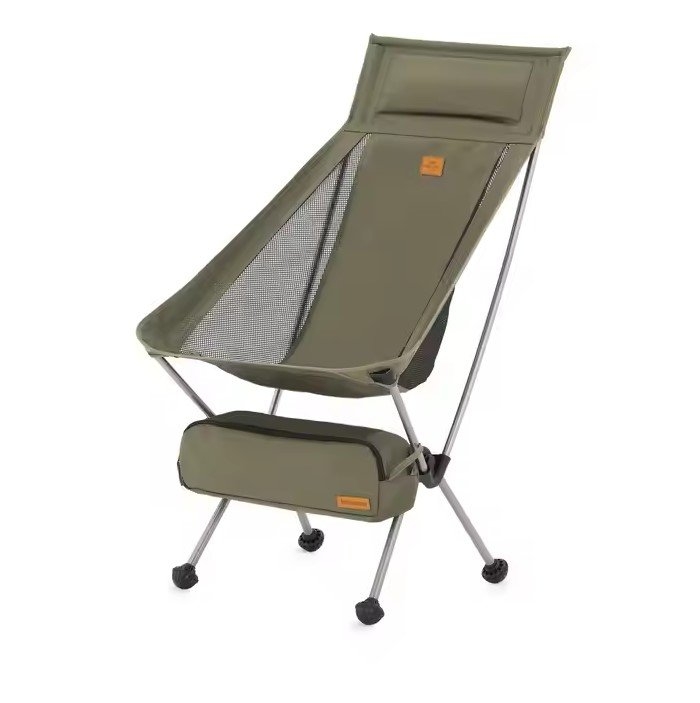 Naturehike Moon High Back Portable Folding Camping Chair Trekking Green