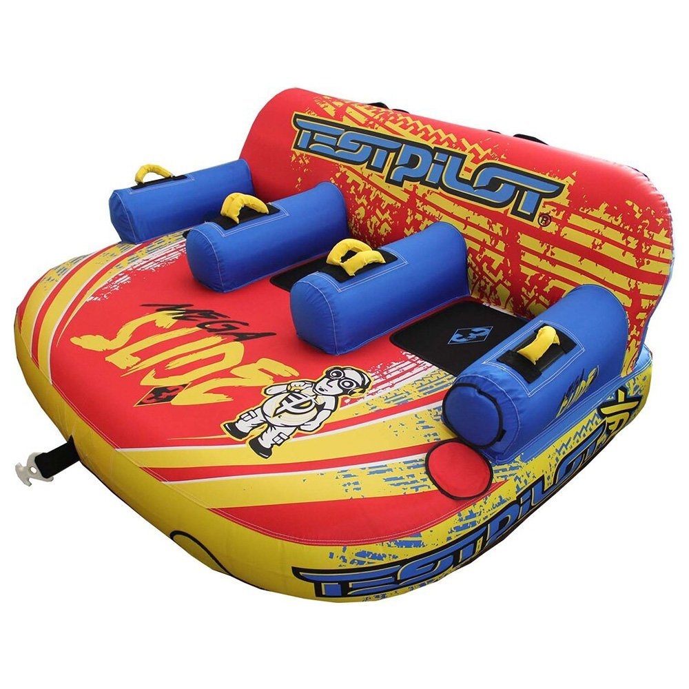 Ron Marks Test Pilot Mega Slide 3-Person Inflatable Towable Lounge Ski Tube Package