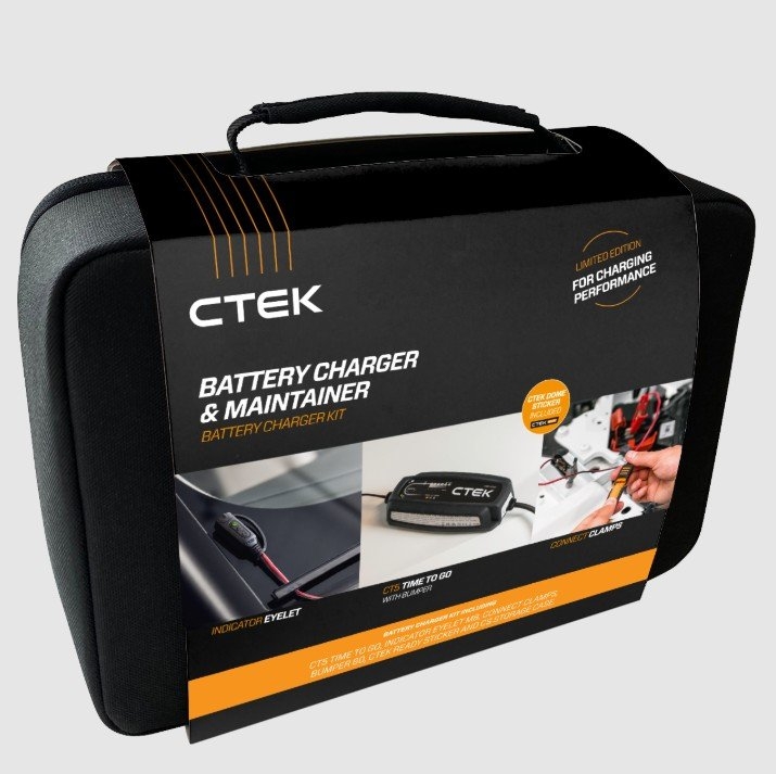 CTEK Time To Go 5A Battery Charger Kit