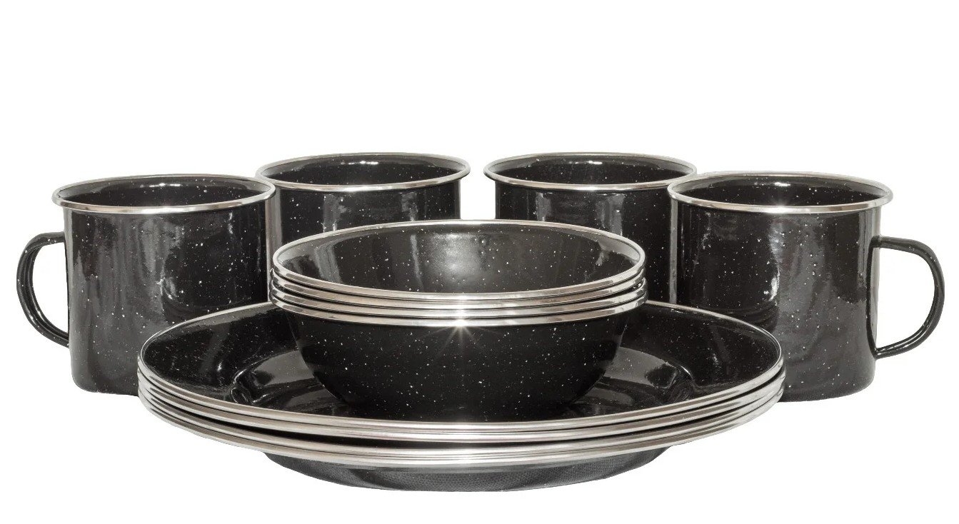 Wildtrak Premium Enamel 12-Piece Dinner Set