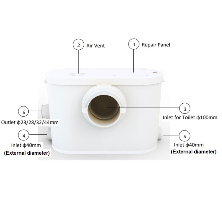 Challenger Sanitary Macerator Pump 550W